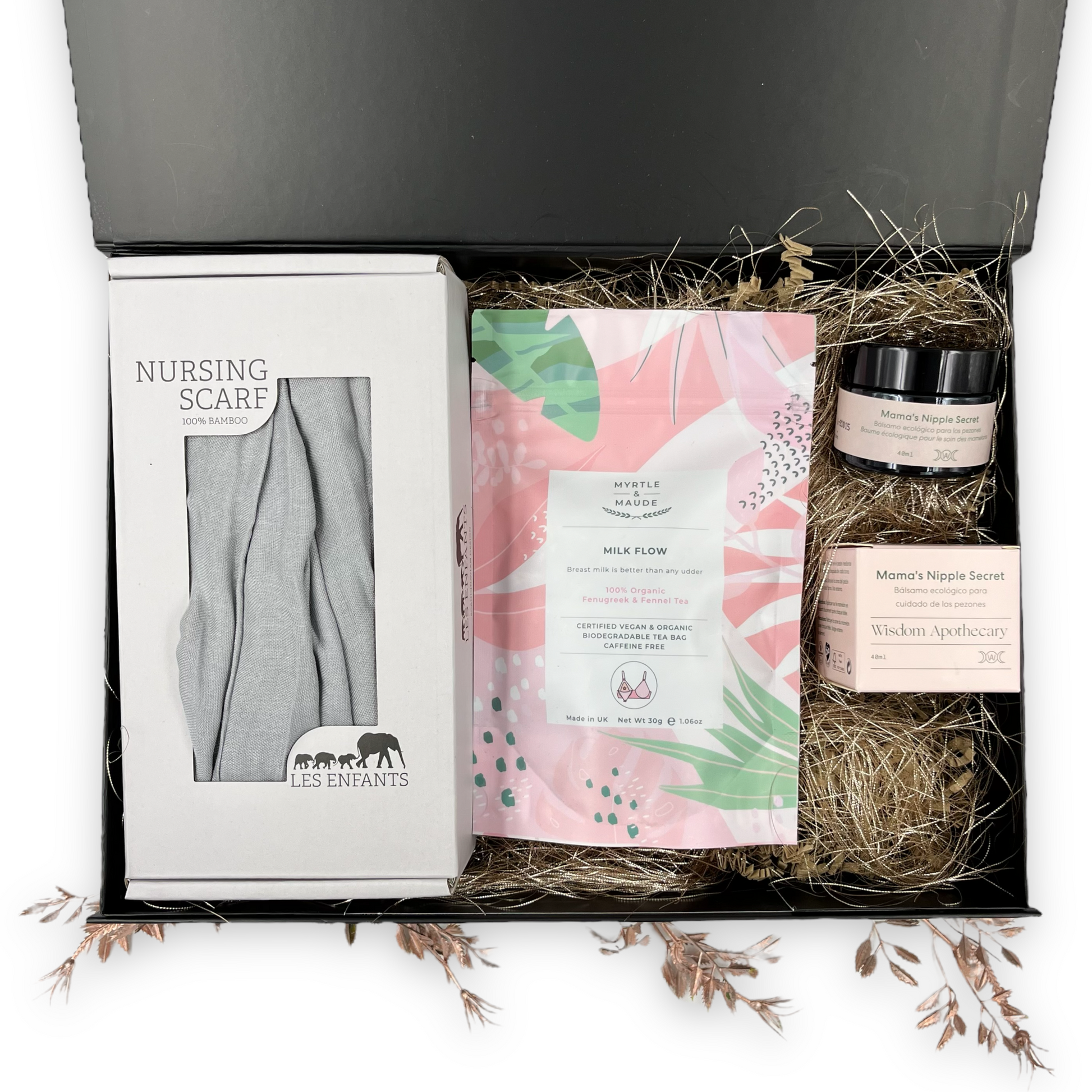 Een luxe cadeau om te geven aan nieuwe mama's na de geboorte - borstvoeding pakket