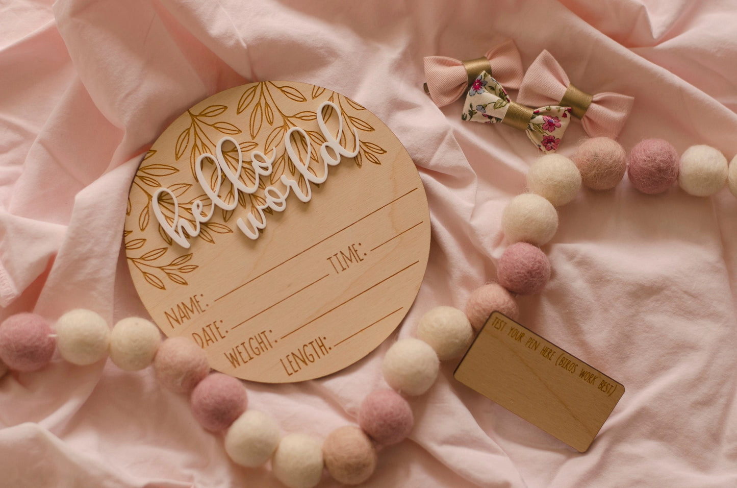 Annonce de naissance 'Hello World'