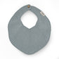 Gebreid slabbetje - Fjola - kleur Light blue - 19 x 25 cm.