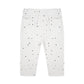 Een legging met dots print van Little Indians in de kleur wit, gemaakt van 100% biologisch katoen.